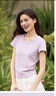 森馬（Semir）短袖t恤女短款修身圓領(lǐng)內(nèi)搭25夏涼感收腰V領(lǐng)上衣辣妹109325100006 曬單實(shí)拍圖