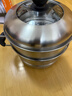 蘇泊爾SUPOR 易存儲304不銹鋼雙層復底28cm蒸鍋高拱蓋湯鍋蒸籠SZ28B2 曬單實(shí)拍圖