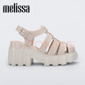 梅麗莎（melissa）Megan高跟時(shí)尚果凍羅馬齒輪涼鞋女33835 米色 38 曬單實(shí)拍圖