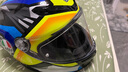 AGV K6S碳芳綸纖維大尾翼摩托車(chē)頭盔機車(chē)全盔賽車(chē)男女四季通風(fēng)3C JOAN L（適合57-58頭圍） 曬單實(shí)拍圖