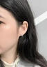 QMXDs999純銀蝴蝶結(jié)星星耳釘女足銀耳環(huán)養(yǎng)耳洞2025新款小眾甜美銀耳飾 蝴蝶結(jié)星星耳環(huán)一對(duì)-擰扣款【999足銀】 曬單實(shí)拍圖