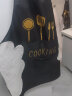 板谷山黑色2条装可擦手围裙家用厨房防水防油男女工作服布大口袋罩衣 实拍图