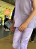361°童裝 兒童緊身褲2024夏女童瑜伽褲運動高彈九分褲 紫150 曬單實拍圖