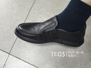 奧康（Aokang）官方男鞋 流行商務(wù)休閑皮鞋男士舒適百搭一腳蹬鞋子男黑41碼 曬單實(shí)拍圖