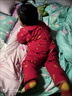 寶寶手工棉花棉衣男童女童棉襖棉褲套裝小孩子嬰幼兒加厚棉服秋冬 中國紅-吉祥如意 90 （10-18月) 曬單實(shí)拍圖