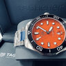 泰格豪雅TAG Heuer瑞士手表競潛系列潛水夜光鈦金屬自動(dòng)機械鋼帶男 啞光橙色表盤(pán)WBP201F.BA0632 曬單實(shí)拍圖
