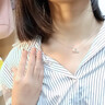 心草999足銀海豚美人魚尾吊墜珍珠鎖骨項(xiàng)鏈女ins簡(jiǎn)約520禮物送女友 玫瑰金色魚尾項(xiàng)鏈 曬單實(shí)拍圖