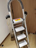 肯泰（KENTAI）梯子家用折叠人字梯多功能晾衣架两用铝合金室内楼梯工程梯Q6-YB4 实拍图