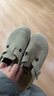 BIRKENSTOCK勃肯德國進(jìn)口新品男女款牛皮絨面革Boston包頭拖鞋 卡其綠窄版1025844 39 曬單實(shí)拍圖