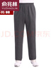 俞兆林【品牌嚴(yán)選】純棉舒適柔軟透氣中老年休閑運(yùn)動(dòng)褲男高腰寬松春秋款老人爸爸松緊腰休閑褲老年人褲子男 深灰色拉鏈款 36碼2尺7-2尺9 曬單實(shí)拍圖