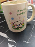 奶油色坐姿可愛帕恰狗馬克杯子高顏值陶瓷杯ins風(fēng)水杯家用 米白色小狗杯隨機發(fā) 1個 350ml 曬單實拍圖