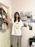 芭麥圖阿呆抽紙衣服 卡通短袖搞怪春秋情侶裝可以放紙巾的t恤搞笑衣服 阿呆抽紙短袖 M 曬單實(shí)拍圖
