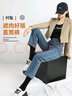 浪莎直筒牛仔褲女春秋薄款高腰窄版直筒褲顯高顯瘦休閑煙管女褲 曬單實(shí)拍圖