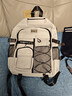 小憨象原宿工裝潮牌書(shū)包男初中生高中學(xué)生背包大容量大學(xué)生雙肩包女生 灰色【小狗頭】 曬單實(shí)拍圖