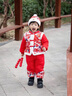 G.DUCKKIDS童裝漢服男童過(guò)年衣服冬裝兒童唐裝中國風(fēng)年服小童男寶寶周歲禮服 紅色套裝 90 (建議身高80-90 1歲半-2歲) 曬單實(shí)拍圖