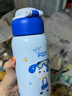 富光FGA兒童保溫杯316不銹鋼三蓋小學(xué)生幼兒園帶便攜杯套大容量吸管杯 酷酷狗 580ml 曬單實(shí)拍圖