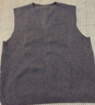 無(wú)印良品（MUJI）女式 針織 V領(lǐng) 背心 馬甲 針織衫 25年春季  BA1Q2A5S 深灰色 L （165/88A） 曬單實(shí)拍圖