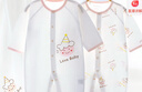 翹腳鴨（Tiptoe Duck）嬰兒衣服新生兒夏季薄款連體衣滿月寶寶百天睡衣 小甜筒2件 66cm 曬單實(shí)拍圖