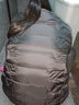XSQP輕薄夾棉棉服女2024秋冬新款韓版中年寬松短款高領(lǐng)外套小棉襖 黑色 2XL(參考105-120斤) 曬單實(shí)拍圖