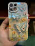 鹿途者 DEERWALKins藍(lán)光水鉆蝴蝶適用蘋果15pro max手機(jī)殼iphone13腕帶鏈條11新款12高級(jí)感小眾14promax網(wǎng)紅保護(hù)套 藍(lán)光水鉆蝴蝶+單殼 iPhone 14 曬單實(shí)拍圖