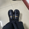 ZHR樂(lè )福鞋女春秋英倫風(fēng)百搭女鞋氣質(zhì)通勤圓頭厚底單鞋女 BK181黑色36 曬單實(shí)拍圖