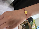 周大生黃金轉運珠足金十二生肖蛇年本命年手鏈送女友老婆生日節日禮物 生肖狗 曬單實(shí)拍圖