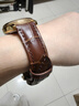 海鷗針扣表帶 16#棕色皮帶竹節紋金色針扣皮帶 曬單實(shí)拍圖