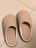 紅豆靜音棉拖鞋女款秋冬季新款居家室內防滑日式地板軟底無(wú)聲包頭拖鞋 卡其【防滑靜音】 36-37 【內長(cháng)23cm】 曬單實(shí)拍圖