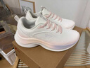 特步（XTEP）女鞋官方2025秋冬季斷碼中老人媽媽鞋軟底健步運動鞋女士跑步鞋子 帆白凡粉 36 曬單實拍圖