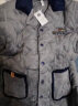 芬腾 睡衣男冬季长袖新款三层夹棉加厚珊瑚绒开衫家居服套装 复古灰 XL 晒单实拍图