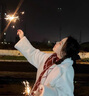 GIAVENTOLA圍巾女秋冬季2025新款圍脖女披肩加厚保暖輕奢生日禮物送女友老婆 紅配米【精致禮盒裝】 曬單實(shí)拍圖