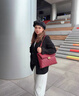 袋鼠包包女高級感紅色結婚新娘2025七夕高級菱格鏈條單肩腋下包斜挎包 紅色 曬單實(shí)拍圖