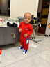 阿迪達斯三葉草運動套裝兒童戶外休閑百搭LOGO兩件套長袖套裝H25234 H25234 92 曬單實拍圖