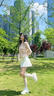 小野和子冰絲運動短裙夏季女新款網(wǎng)球裙防走光瑜伽速干高腰防曬超短裙 月光白【百搭顯腿長】 L 曬單實拍圖