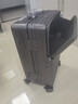 Walker Shop輕奢品牌行李箱鋁框登機箱男前開(kāi)蓋多功能拉桿箱密碼旅行箱 槍色 20英寸 【登機箱】 曬單實(shí)拍圖