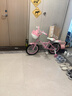 永久（FOREVER）兒童自行車(chē)6-10歲男女款寶寶輔助腳踏車(chē) 公主粉16寸適合105-135cm 曬單實(shí)拍圖