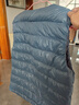 黑冰輕暖舒適男款薄款600+蓬鵝絨羽絨馬甲 FDE8131 暗藍 XL 曬單實(shí)拍圖