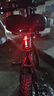 USB充電自行車(chē)尾燈夜騎安全警示燈918尾燈 LED自行車(chē)燈騎行裝備 BG-918紅色 曬單實(shí)拍圖