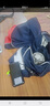 TF夏季降溫空調服女款制冷帶風扇的衣服工人防暑工地女裝男士工作服 女拼紅肩 1件 +5V配件一套 L ，身高160-170，體重110-130 曬單實拍圖