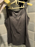 芬也（FENYE）哺乳吊帶背心純棉可外穿哺乳衣帶胸墊產(chǎn)后喂奶專(zhuān)用深灰L 曬單實(shí)拍圖