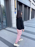 小豬班納男女童保暖秋冬加絨軟殼沖鋒褲兒童戶(hù)外休閑運動(dòng)長(cháng)褲 粉色 130 曬單實(shí)拍圖