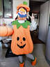 萬(wàn)圣節兒童服裝可愛(ài)南瓜服造型寶寶幼兒園cosplay演出服表演服 【兒童萬(wàn)圣節南瓜裝】 110 cm 曬單實(shí)拍圖