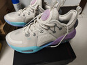 李寧全城9丨籃球鞋男鞋春季減震回彈舒適比賽競技運動(dòng)鞋 珍珠白/蝶蘭紫 46 曬單實(shí)拍圖