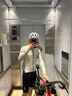 SWG銘勝自行車(chē)騎行服男長(cháng)袖上衣春秋季山地公路車(chē)衣服裝備單車(chē)服 浩宇長(cháng)上衣-淺灰色 L 曬單實(shí)拍圖