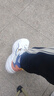特步（XTEP）男鞋運動(dòng)鞋秋冬季跑步鞋新品皮面防水休閑鞋子男款青少年老爹鞋男 帆白/墨青藍【皮面】 42 曬單實(shí)拍圖