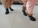 養(yǎng)只寵物（YOUNGER PET）狗狗鞋子防水鞋幼犬金毛鞋套泰迪小狗腳套比熊犬硅膠雨靴寵物雨鞋 黑色 L【長6cm*寬4.7cm】建議8-18斤 曬單實(shí)拍圖