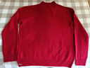 鄂爾多市產(chǎn)羊絨世家100無(wú)縫純羊絨衫女秋冬半高領(lǐng)純色羊絨針織衫 酒紅色 XL 115-130斤 曬單實(shí)拍圖