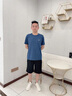 Walker Shop高端品牌運動(dòng)套裝男跑步專(zhuān)用可放手機夏季新款冰絲訓練速干健身服 兩件套藍綠【寬松 冰絲】 L建議【130-145斤】 曬單實(shí)拍圖