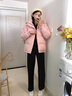 詩(shī)蒂淑棉服女2025新款短款學(xué)生加厚高級少女感小個(gè)子可愛(ài)韓版棉襖衣外套 粉色 M -105-120斤 曬單實(shí)拍圖