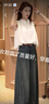 艾美琦美（AIMEIQIMEI）新款闊腿褲套裝衣服女裝2025年夏季時(shí)尚無袖背心復(fù)古牛仔褲兩件套 牛仔褲 M 曬單實(shí)拍圖